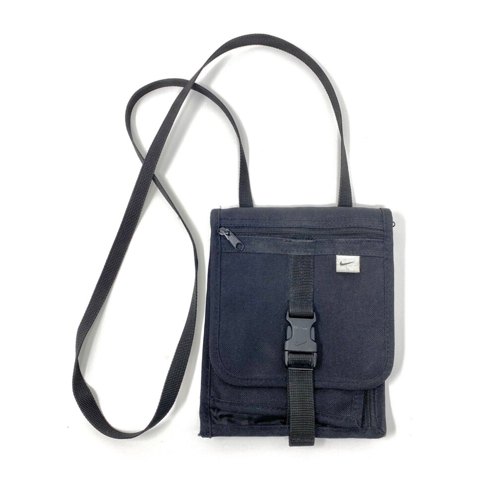 Vintage Nike Crossbody Pockets Travel Running Wallet Paper Strap Bag Passport